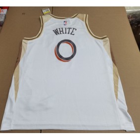 Maillot 0 White Chicago Bulls 2024-25 City Edition Blanc