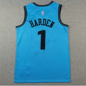 Maillot 1 Harden Clippers 2024-25 City Edition Bleu Brodé