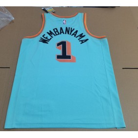Maillot 1 Wembanyama Spurs 2024-25 City Edition