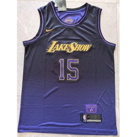 Maillot 15 Reaves Lakers 2024-25 City Edition Violet Brodé