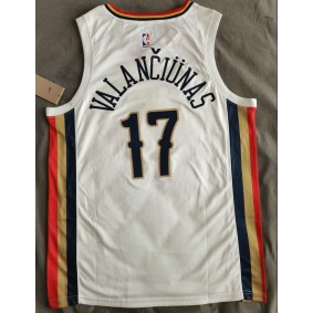 Maillot 17 Valanciunas New Orleans Pelicans 2021-22 City Edition Blanc