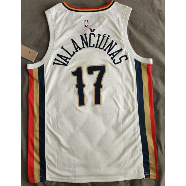 Maillot 17 Valanciunas New Orleans Pelicans 2021-22 City Edition Blanc