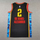Maillot 2 Gilgeous-Alexander OKC 2024-25 City Edition Noir Brodé