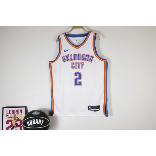 Maillot 2 Gilgeous-Alexander OKC Thunder 2023-24 Association Edition Blanc