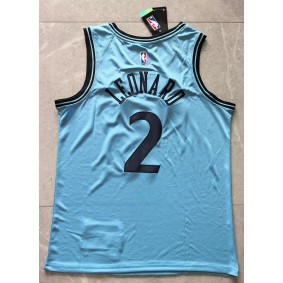 Maillot 2 Leonard Clippers 2024-25 City Edition Bleu Brodé