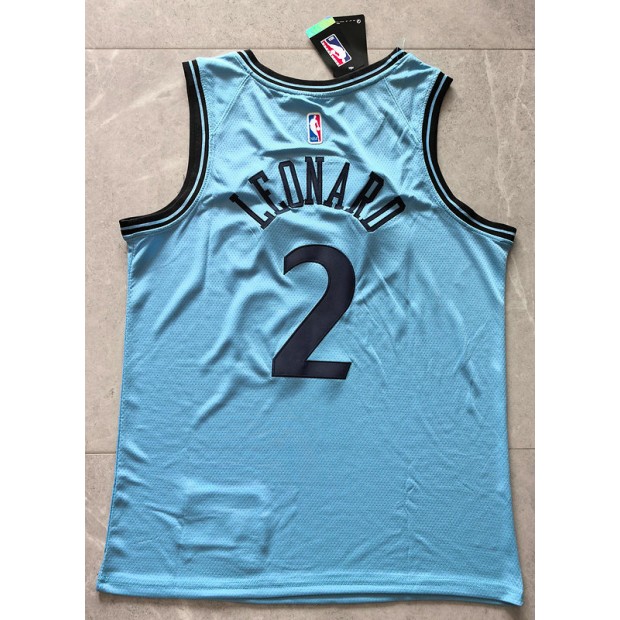 Maillot 2 Leonard Clippers 2024-25 City Edition Bleu Brodé