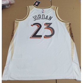 Maillot 23 Jordan Chicago Bulls 2024-25 City Edition Blanc