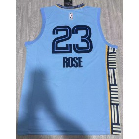 Maillot 23 Rose Memphis Grizzlies Statement Edition Bleu Clair