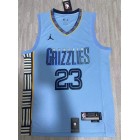 Maillot 23 Rose Memphis Grizzlies Statement Edition Bleu Clair