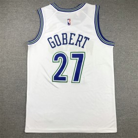Maillot 27 Gobert Timberwolves 2023-24 Classic Edition Blanc Brodé