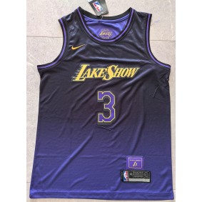 Maillot 3 Davis Lakers 2024-25 City Edition Violet Brodé