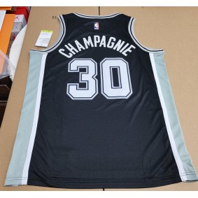 Maillot 30 Champagnie San Antonio Spurs Noir