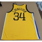 Maillot 34 Livingston Golden State Warriors jaune
