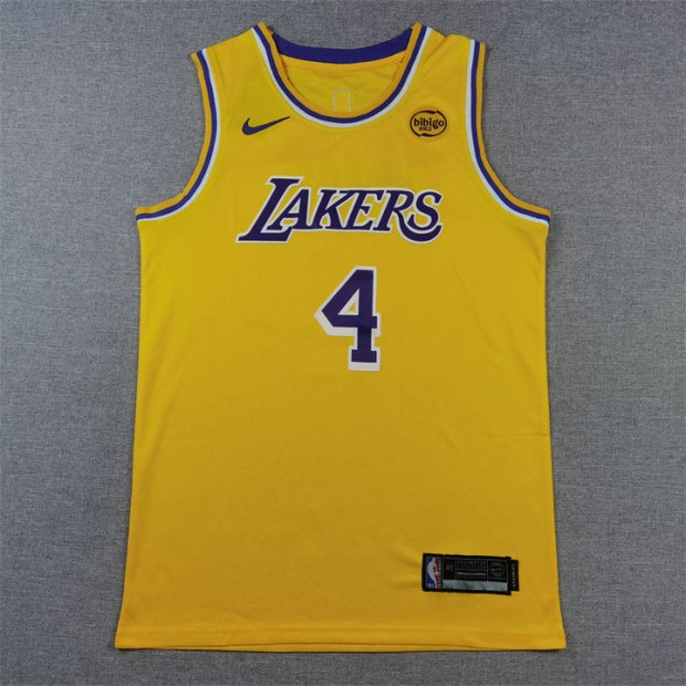 Maillot 4 Knecht Lakers jaune Brodé