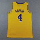 Maillot 4 Knecht Lakers jaune Brodé