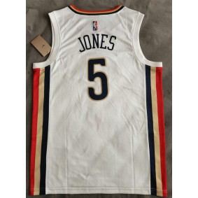 Maillot 5 Jones New Orleans Pelicans 2021-22 City Edition Blanc