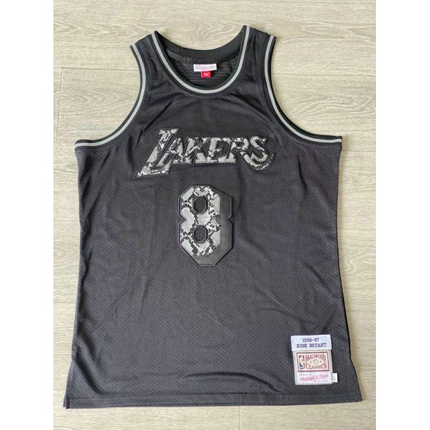 Maillot 8 Kobe Bryant Los Angeles Lakers 2006-07 Noir
