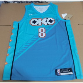 Maillot 8 Williams 2019 OKC Thunder City Edition Bleu