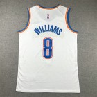 Maillot 8 Williams OKC Thunder 2023-24 City Edition Blanc