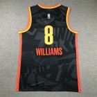 Maillot 8 Williams OKC Thunder 2024-25 City Edition Noir Brodé