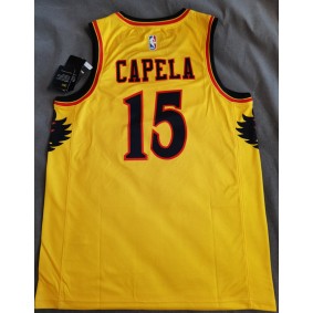 Maillot Atlanta Hawks 2021 2022 Capela 15 City Edition Jaune