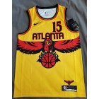 Maillot Atlanta Hawks 2021 2022 Capela 15 City Edition Jaune