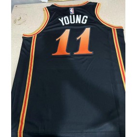 Maillot Atlanta Hawks 2022 2023 Young 11 City Edition Noir