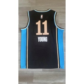Maillot Atlanta Hawks 2024 Young 11 City Edition Noir