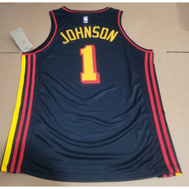 Maillot Atlanta Hawks Jordan Johnson 1 Noir