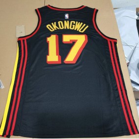 Maillot Atlanta Hawks Jordan Okongwu 17 Noir