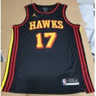 Maillot Atlanta Hawks Jordan Okongwu 17 Noir