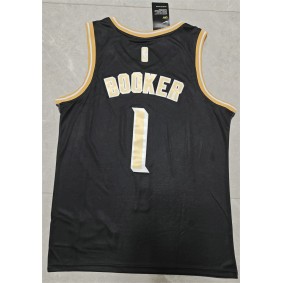 Maillot Basket 1 Booker Suns 2024-25 Noir Or
