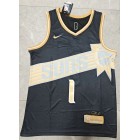 Maillot Basket 1 Booker Suns 2024-25 Noir Or