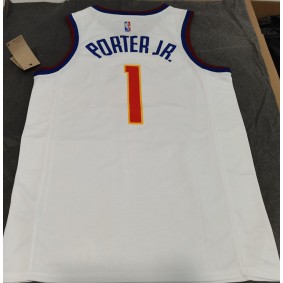 Maillot Basket 1 Porter Jr. Nuggets 2020-21 Earned Edition Blanc