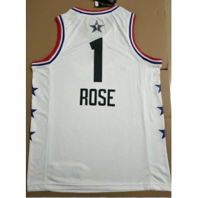 Maillot Basket 1 Rose 2019 all star bulls Blanc