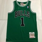 Maillot Basket 1 Rose Bulls 2008-09 Vintage Vert
