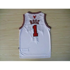 Maillot Basket 1 Rose Chicago Bulls Blanc