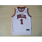 Maillot Basket 1 Rose Chicago Bulls Blanc