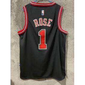 Maillot Basket 1 Rose Chicago Bulls Noir