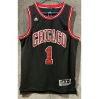 Maillot Basket 1 Rose Chicago Bulls Noir