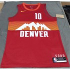 Maillot Basket 10 Bol Nuggets 2020-21 City Edition Rouge