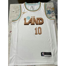 Maillot Basket 10 Garland Cavaliers 2022-23 City Edition Blanc