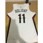 Maillot Basket 11 Holiday Pelicans Blanc