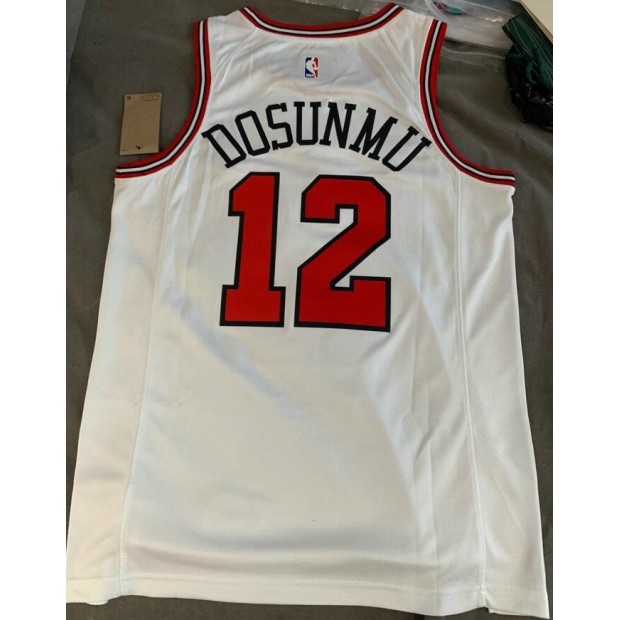 Maillot Basket 12 Dosunmu Chicago Bulls Blanc