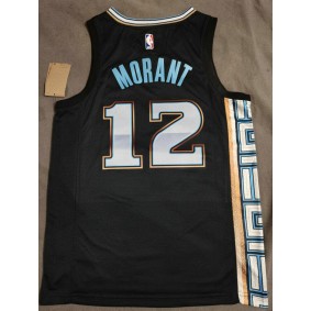 Maillot Basket 12 Morant Grizzlies 2022-23 City Noir