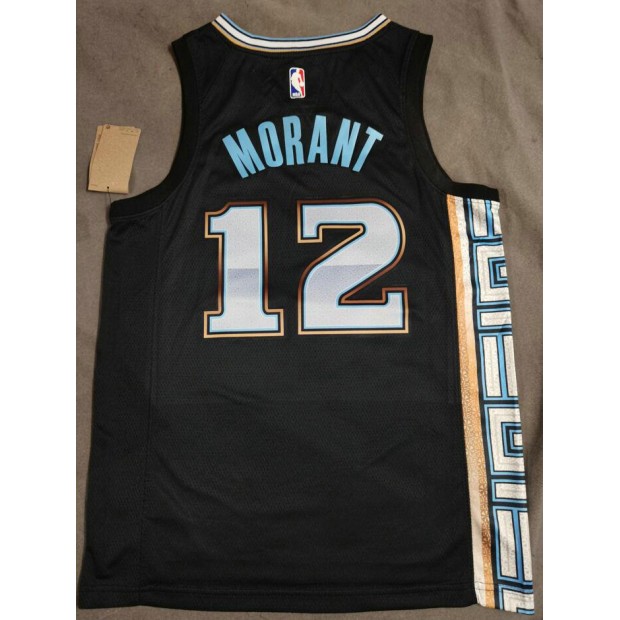 Maillot Basket 12 Morant Grizzlies 2022-23 City Noir