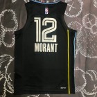 Maillot Basket 12 Morant Grizzlies 75e anniversaire MVP Edition Noir