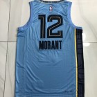 Maillot Basket 12 Morant Memphis Grizzlies Statement Edition Bleu