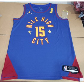 Maillot Basket 15 Jokic 2023 NBA Avoir le patch du trophée