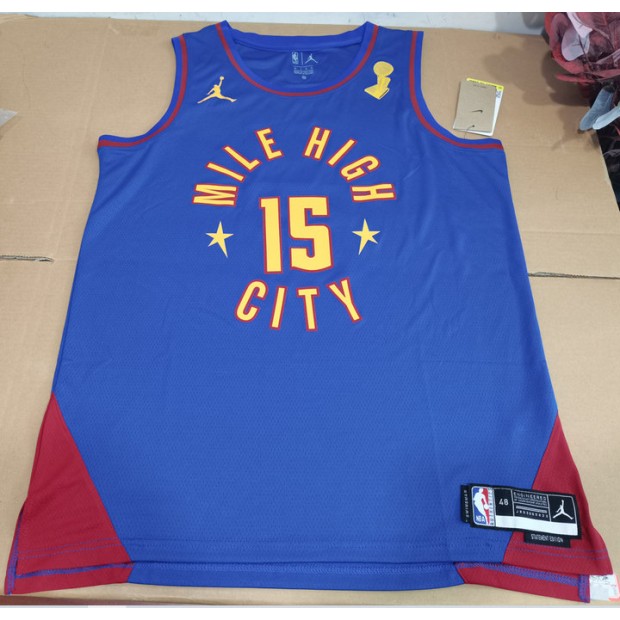 Maillot Basket 15 Jokic 2023 NBA Avoir le patch du trophée